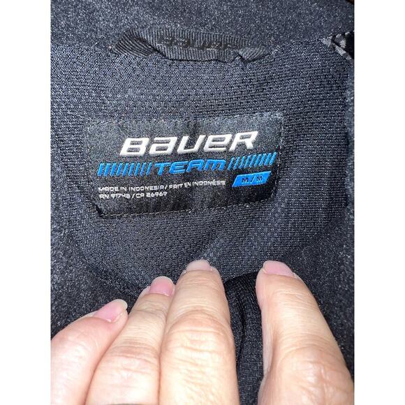 Bauer Texas Tiger Hockey Jacket Black Size Medium Full zip Winter team men - Picture 6 of 9